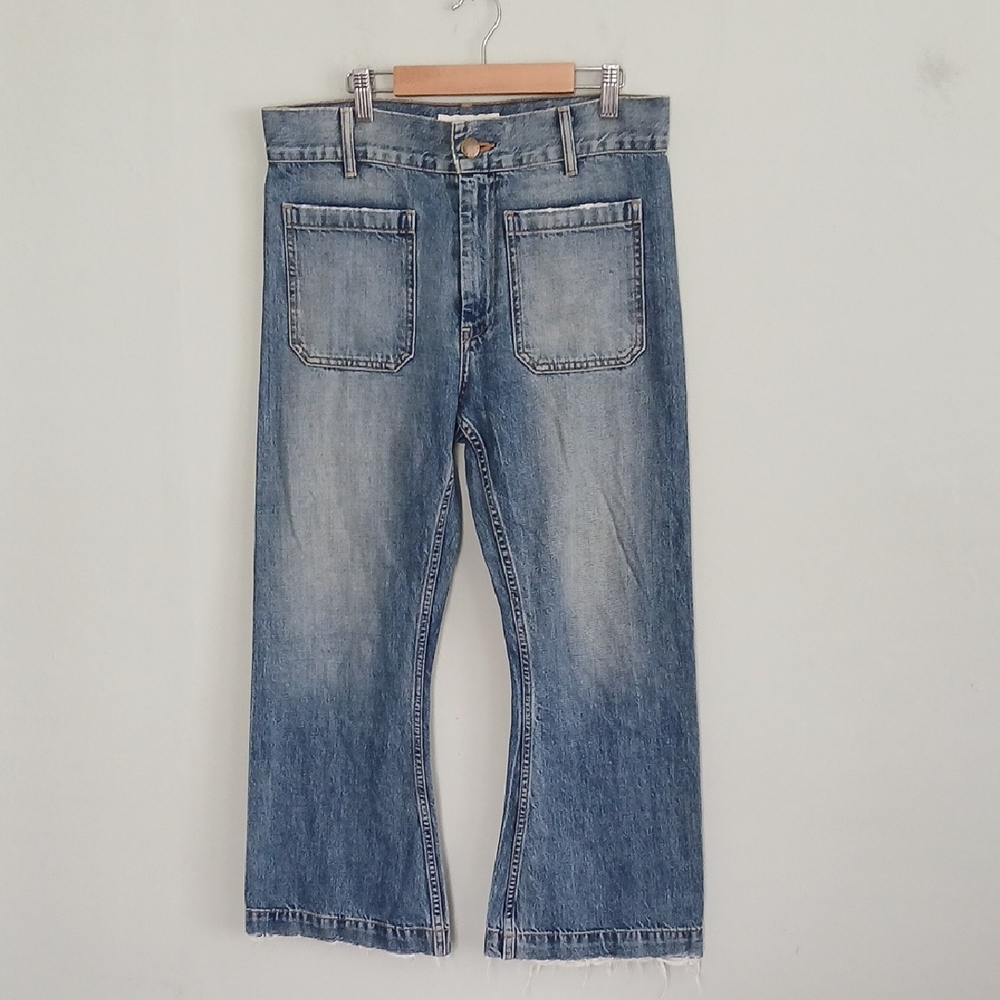 The Great Women's Medium Wash Denim Wide Leg Jeans Size 25